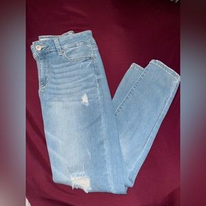 Light blue denim jeans